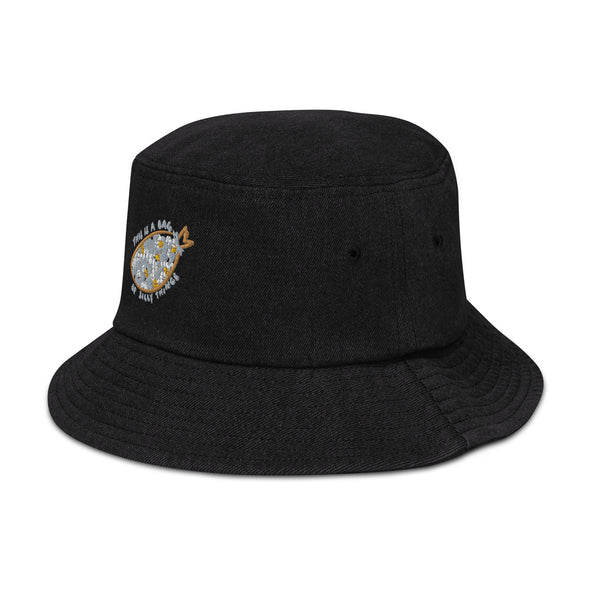 A bag of silly things Denim bucket hat