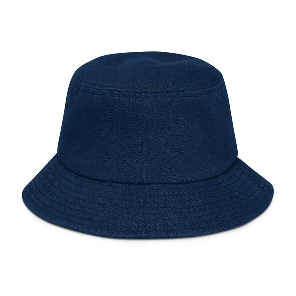 A bag of silly things Denim bucket hat