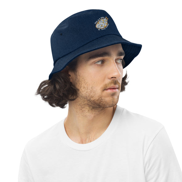 A bag of silly things Denim bucket hat