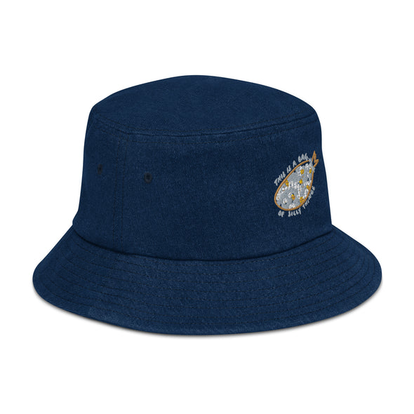 A bag of silly things Denim bucket hat