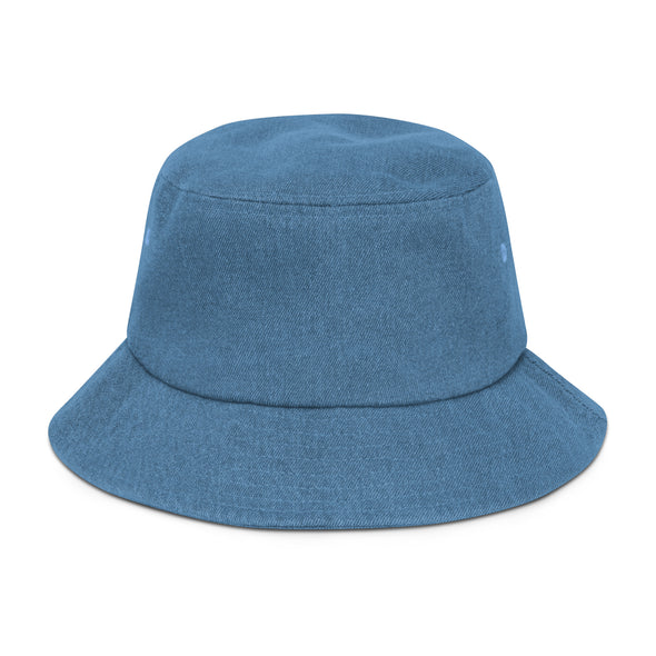 A bag of silly things Denim bucket hat