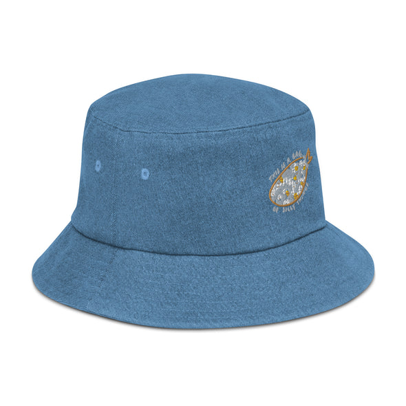 A bag of silly things Denim bucket hat