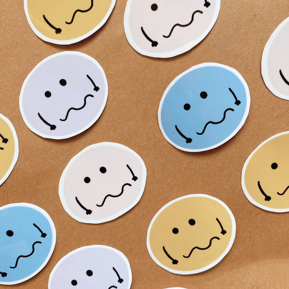 Unsure Faces Stickers - Thewearablethings