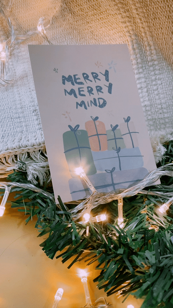 Merry merry mind | Postcard