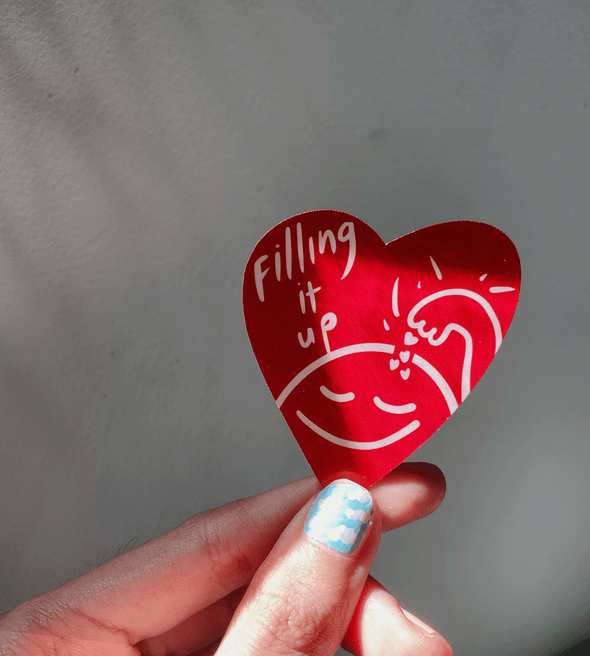 Filling it up sticker
