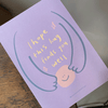 I hope this hug finds you well | Postcard