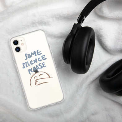 Shhh Transparent iPhone Case