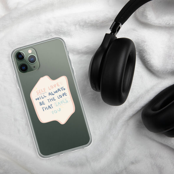 Self love Transparent iPhone Case