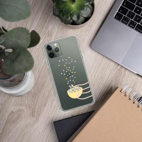 Sprinkles Bowl Transparent iPhone Case