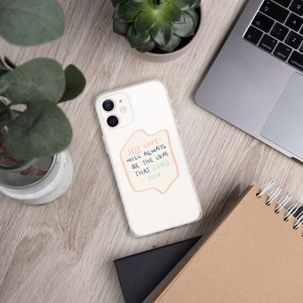 Self love Transparent iPhone Case