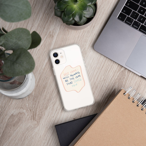 Self love Transparent iPhone Case