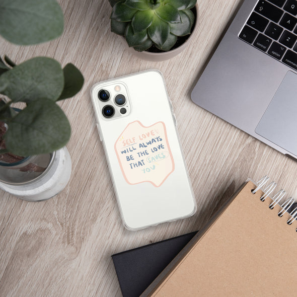 Self love Transparent iPhone Case