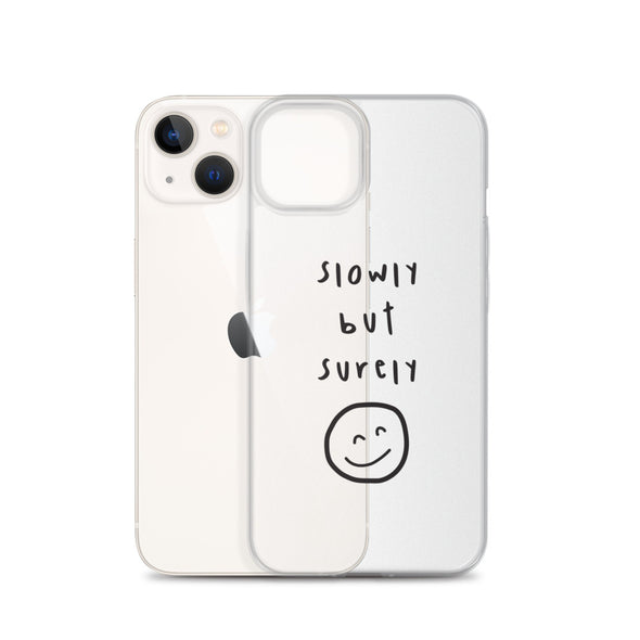 Slowly but surely Transparent iPhone Case - Thewearablethings