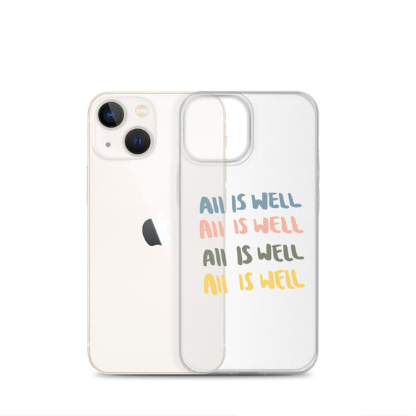 All Is Well Transparent iPhone Case - Thewearablethings