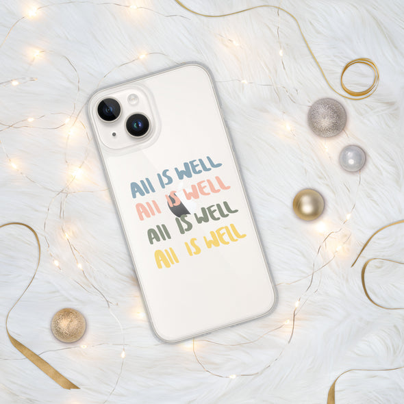 All Is Well Transparent iPhone Case - Justsomesimplethings