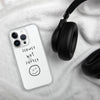 Slowly but surely Transparent iPhone Case - Justsomesimplethings