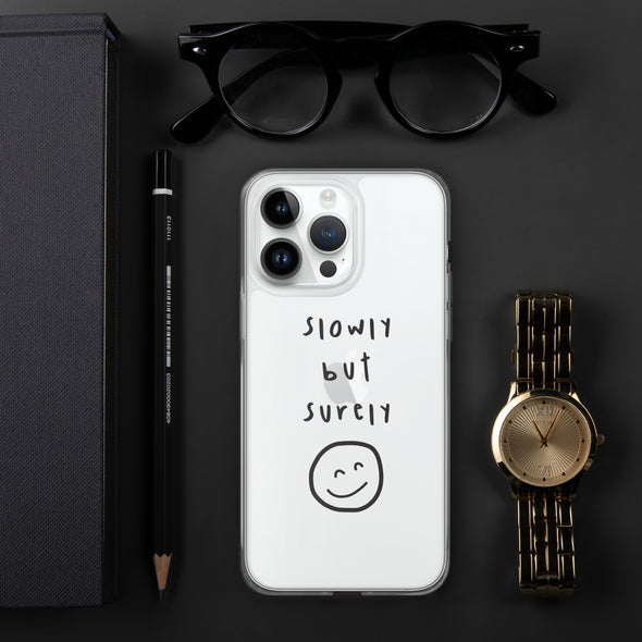Slowly but surely Transparent iPhone Case - Justsomesimplethings