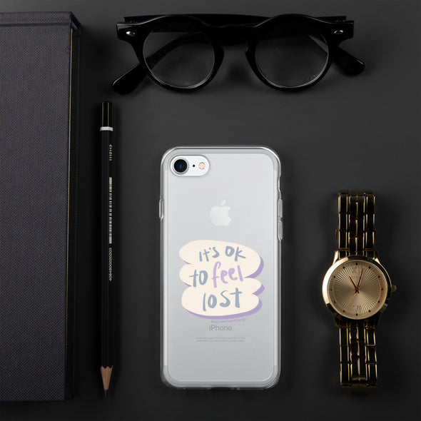 It's okay to feel lost Transparent iPhone Case