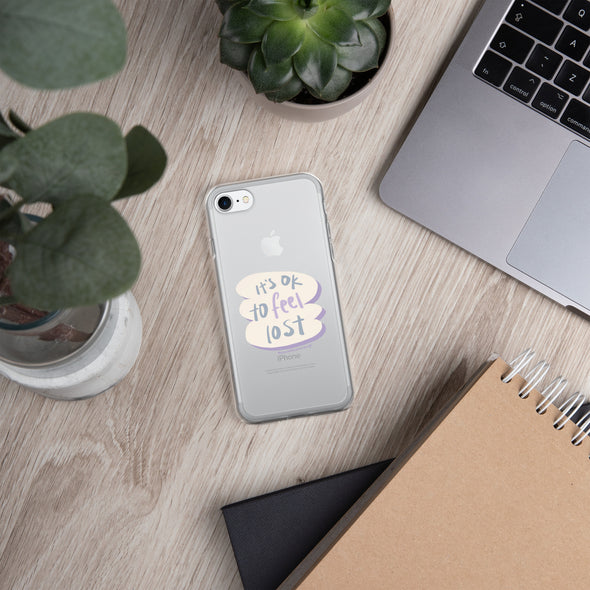 It's okay to feel lost Transparent iPhone Case