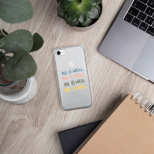 All Is Well Transparent iPhone Case - Thewearablethings