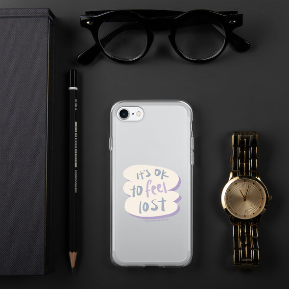 It's okay to feel lost Transparent iPhone Case