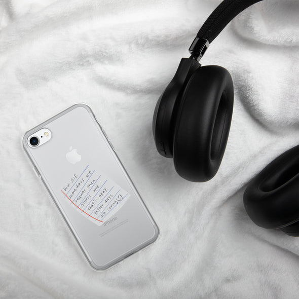 Dear Self Transparent iPhone Case