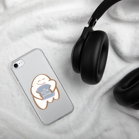 Be gentle with yourself Transparent iPhone Case