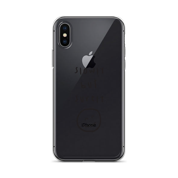 Slowly but surely Transparent iPhone Case