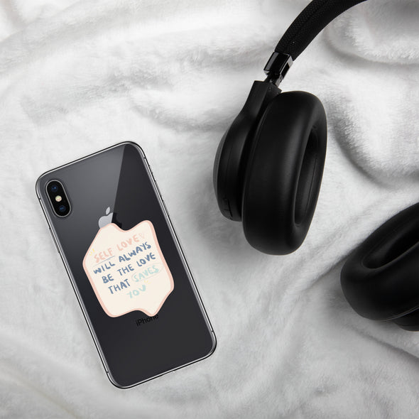 Self love Transparent iPhone Case