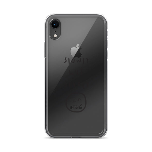 Slowly but surely Transparent iPhone Case