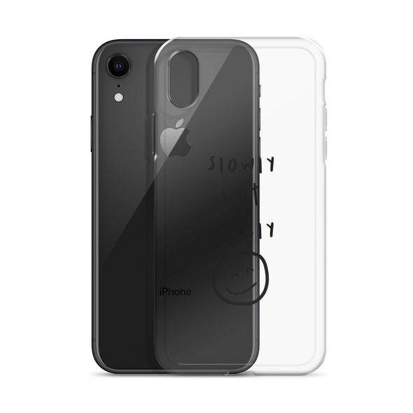 Slowly but surely Transparent iPhone Case