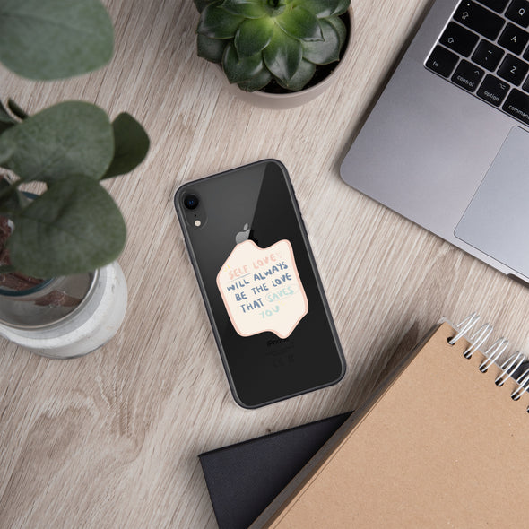 Self love Transparent iPhone Case