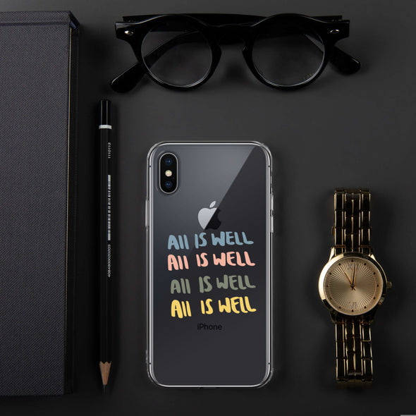 All Is Well Transparent iPhone Case - Thewearablethings