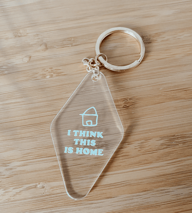 I think this is home Clear Keytag - Thewearablethings