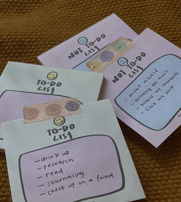 To Do & Not To Do List Mini Notepad