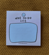 To Do & Not To Do List Mini Notepad