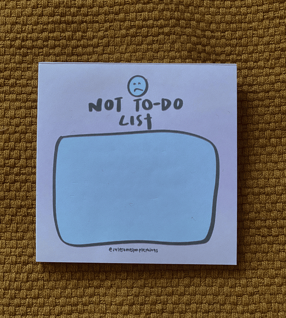 To Do & Not To Do List Mini Notepad