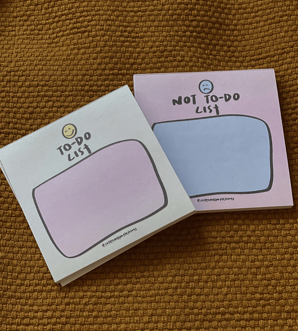 To Do & Not To Do List Mini Notepad