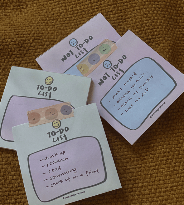 To Do & Not To Do List Mini Notepad