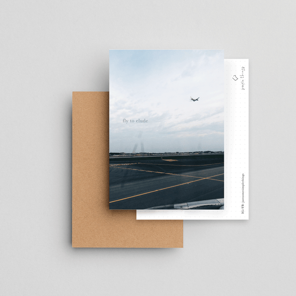 Fly to elude | Postcard