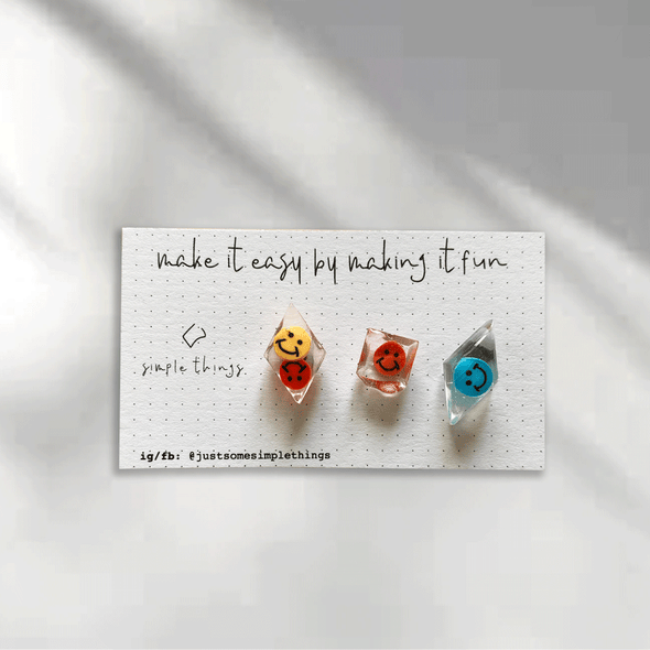 Handmade Resin Ear Studs