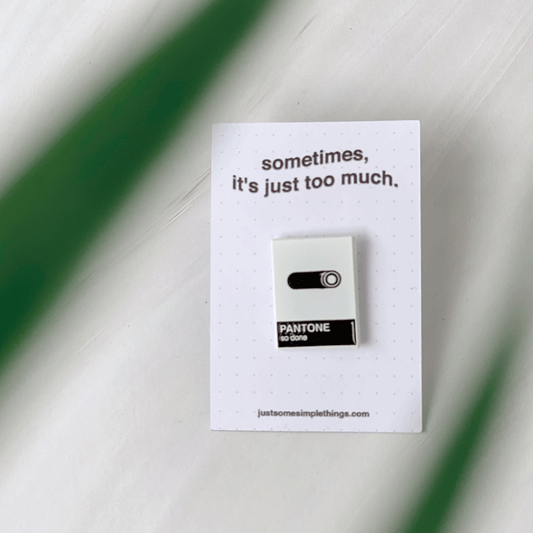 So Done Pantone Enamel Pin - Thewearablethings