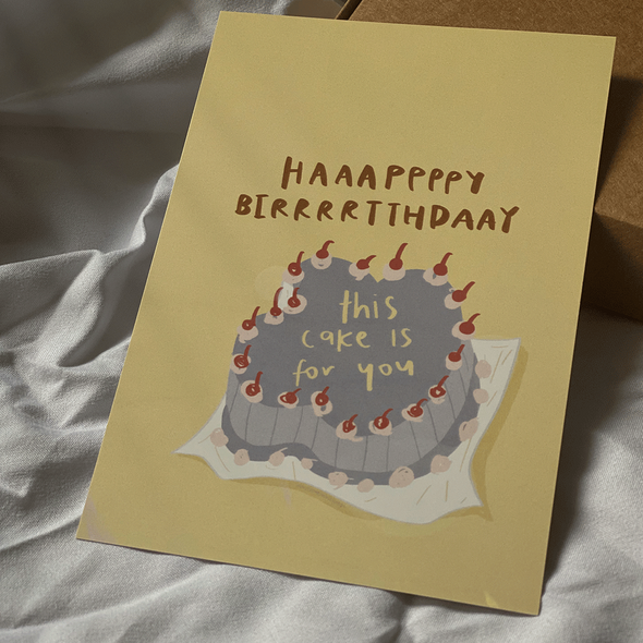 This Cake is for You | Holographic Postcard