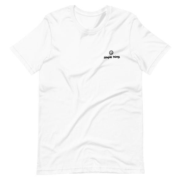 simple things Embroidery Tee - Thewearablethings